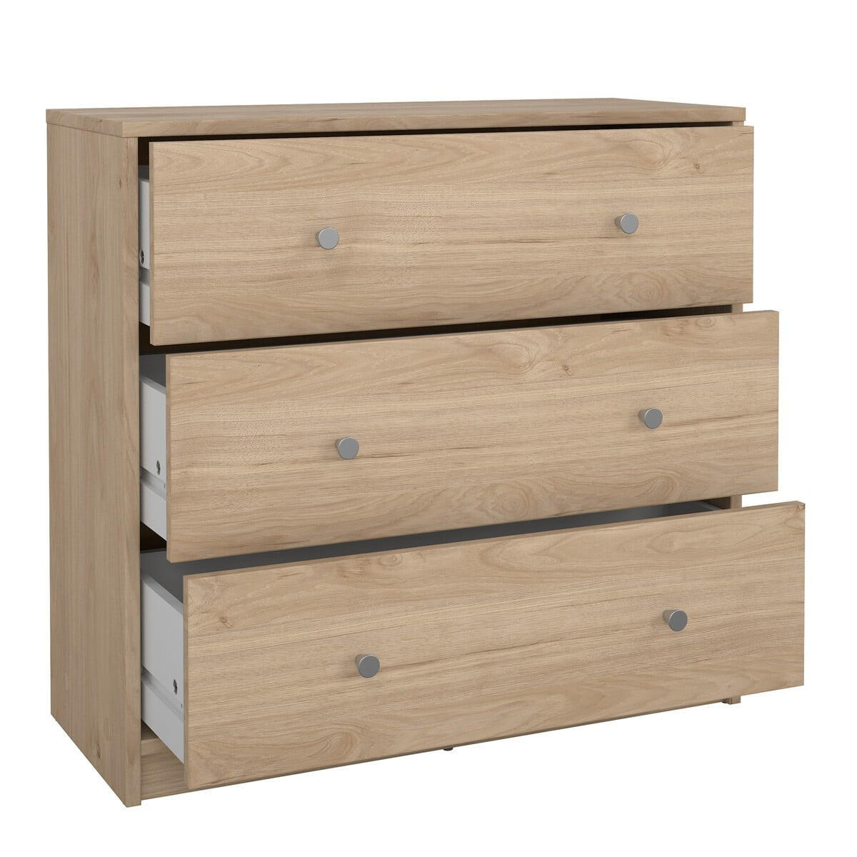 51. KOMMODE mit 3 Schubladen lise 72,4/30,1/68,3 cm - Apfelbaumfarben, Holzwerkstoff (30.1/68.3/72.4cm) - Calicosy