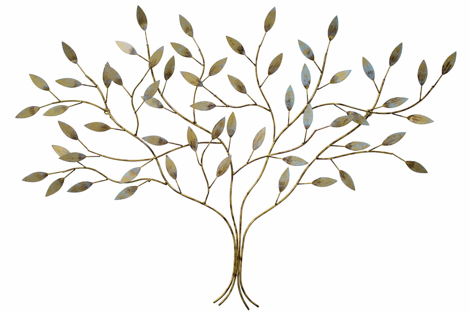 WANDDEKO Gold 103/71 cm - Goldfarben, Metall (1/71/5cm) - KUNSTLOFT