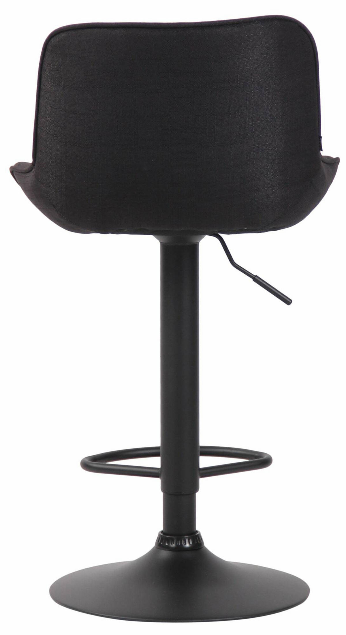 BARHOCKER 2er Set Lentos Stoff schwarz schwarz - Schwarz, Textil/Metall (50/108/50cm) - TPFLiving