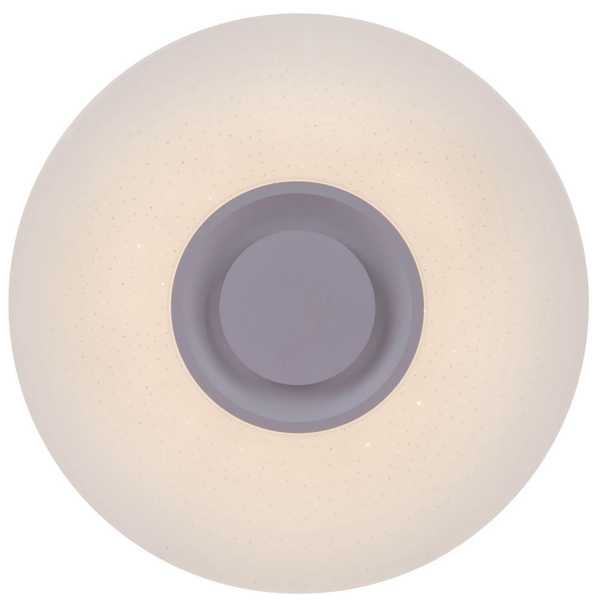 LED DECKENLEUCHTE Metall Weiß Stern Effekt - Weiß, Metall (36/36/8cm)