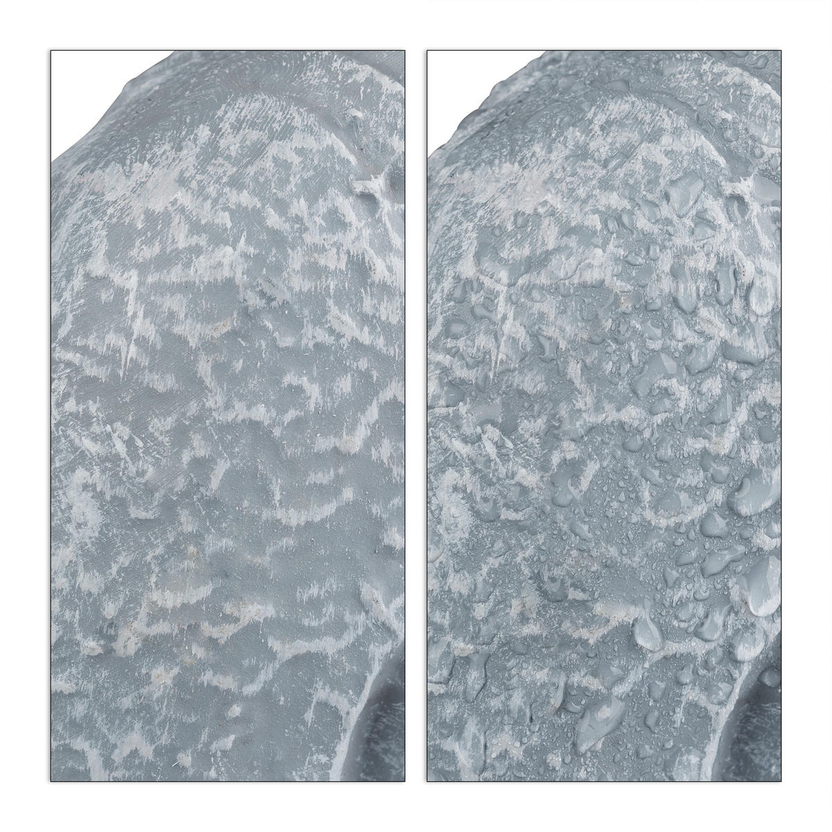 BUDDHA Figur - Grau, Kunststoff (24/40/15cm) - Relaxdays