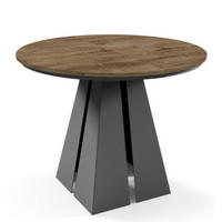 TISCH Schwarz Frega Ausziehbar Mit Metallgestell 120x196x76 cm - Dunkelbraun/Schwarz, Holzwerkstoff (196/120/76cm) - Sepro Meble