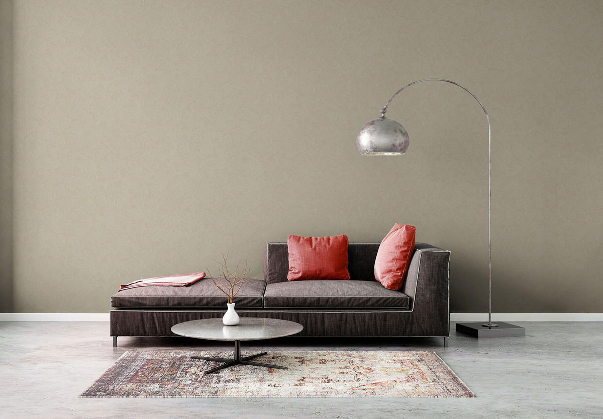 VLIESTAPETE Beige 53/1005 cm - Beige, Textil (53/1cm) - KUNSTLOFT