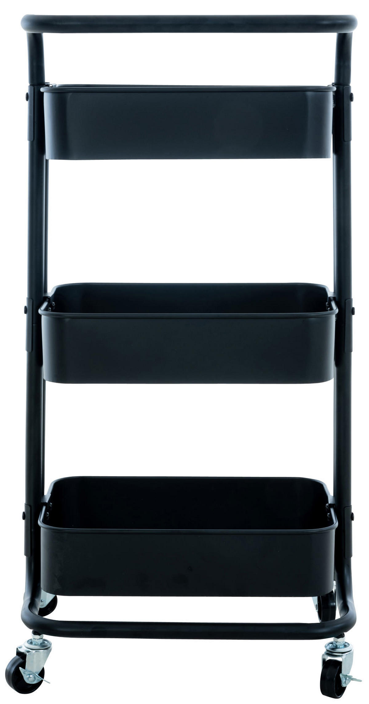 SERVIERWAGEN Metall Schwarz - Schwarz, Metall (43/86/36cm) - CLP