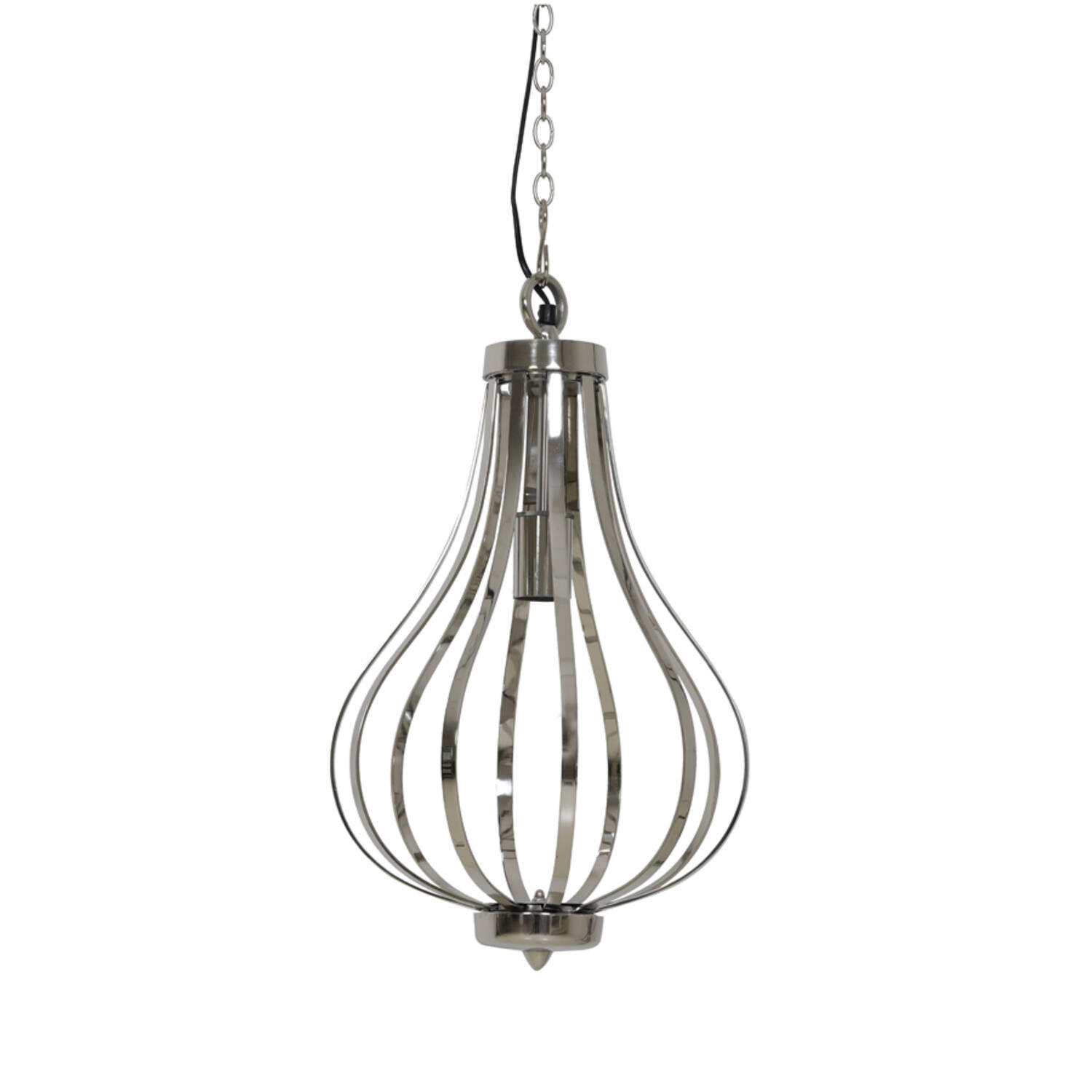 HÄNGELEUCHTE BONNIE Ø30,5x56 cm, Silber, Nickel - Silberfarben, Metall (30.5/30.5/56cm) - Light & Living