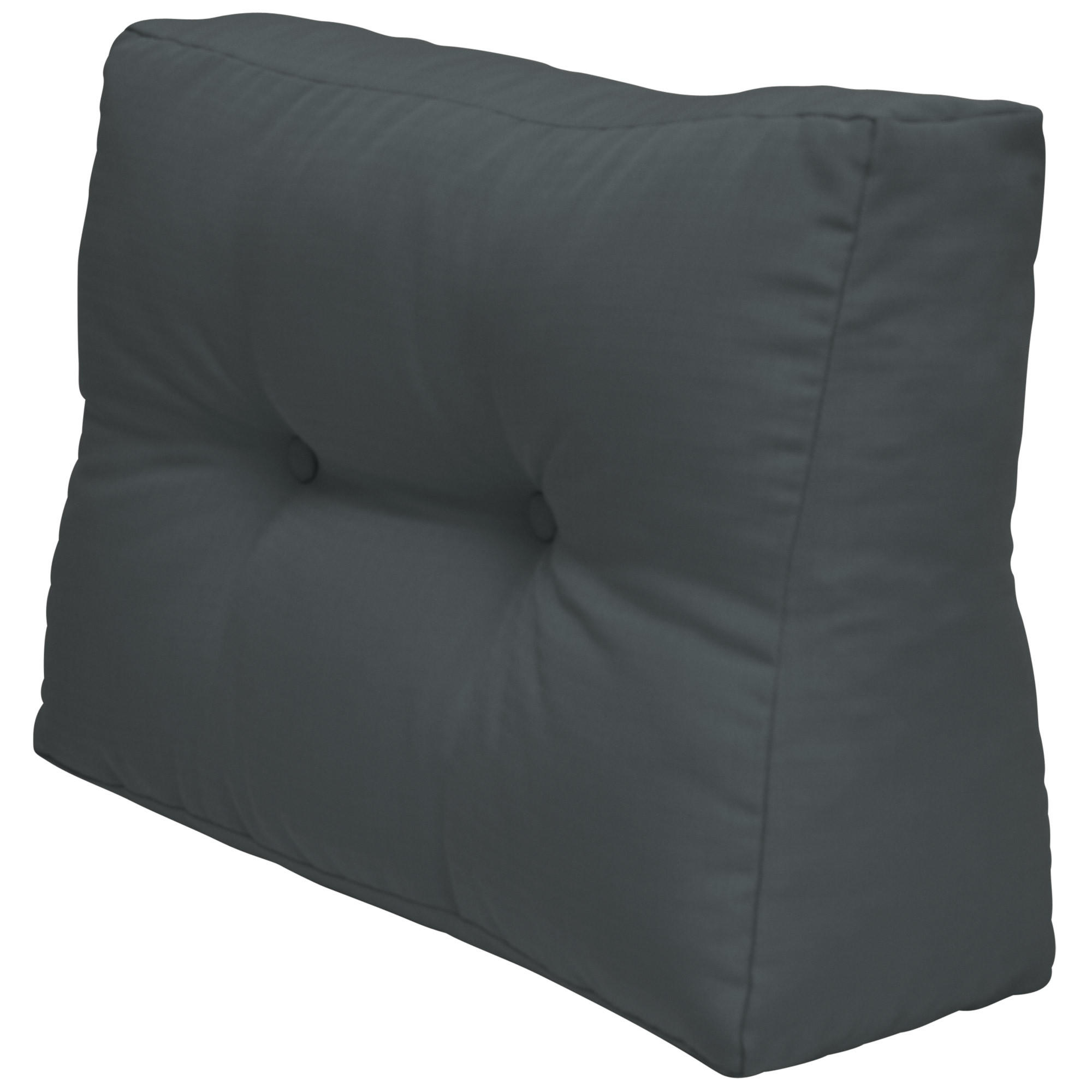 Beautissu Palettenkissen Grau 40x20x60 cm