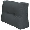 PALETTENKISSEN Eco Elements Seite 60/40/20 cm Graphitgrau - Grau, Textil (40/20/60cm) - Beautissu 