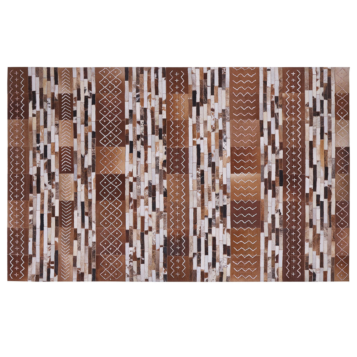 KURZFLOR-TEPPICH Herekli 200/140 cm - Braun, Fell (140/200cm) - Beliani