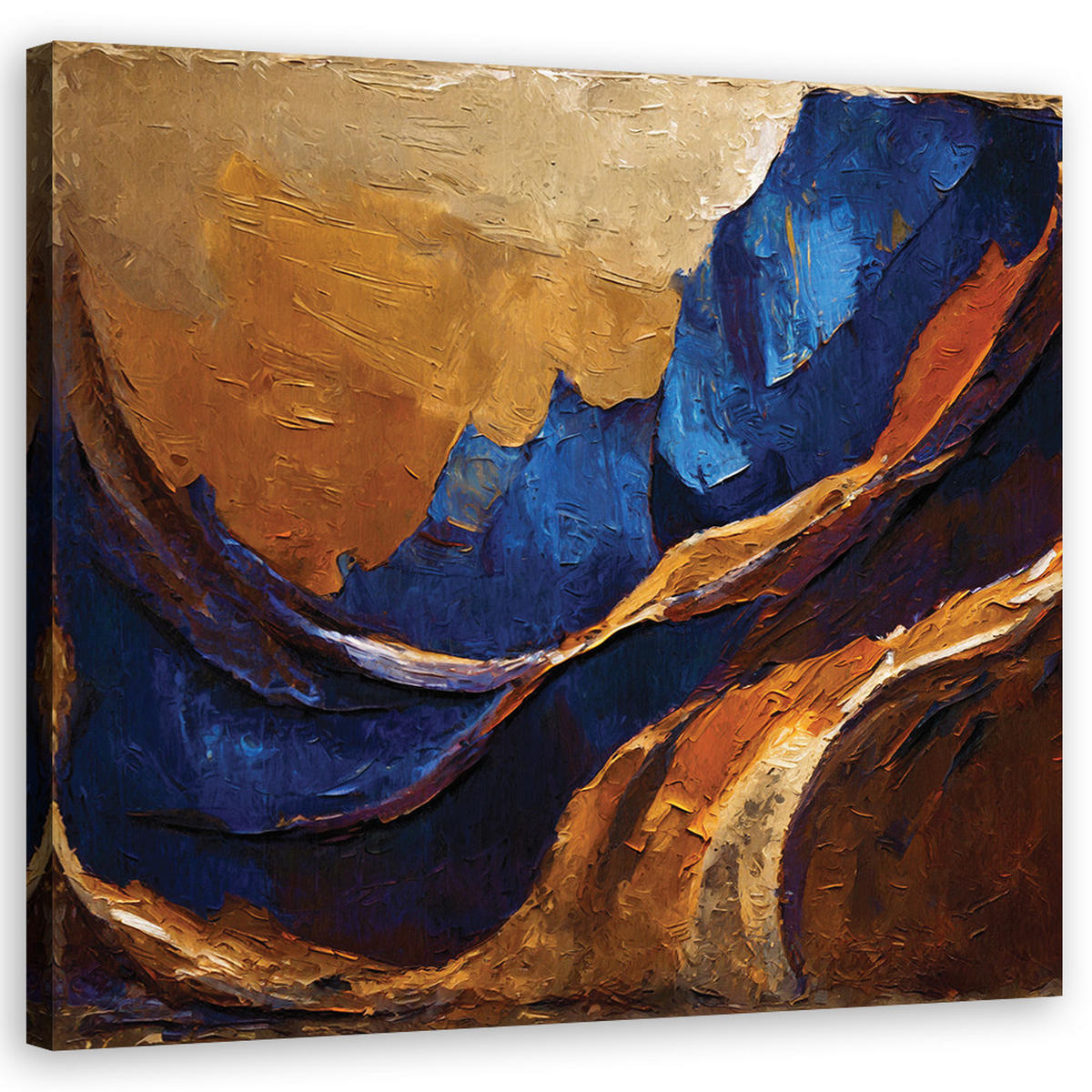 WANDBILD vintage retro abstrakt - Multicolor, Textil (30/30cm) - Feeby