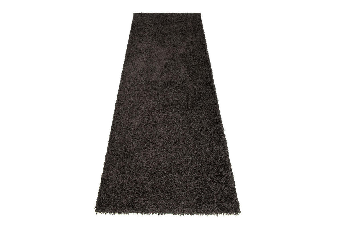TEPPICHLÄUFER ESSENCE anthrazit uni 80/200 cm - Anthrazit, Textil (80/200cm) - Tapiso
