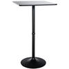 STEHTISCH eckig 60/60/108 cm Holz schwarz/schwarz - Schwarz, Holz/Metall (60/60/108cm) - CLP