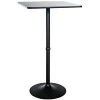 STEHTISCH eckig 60/60/108 cm Holz schwarz/schwarz - Schwarz, Holz/Metall (60/60/108cm) - CLP