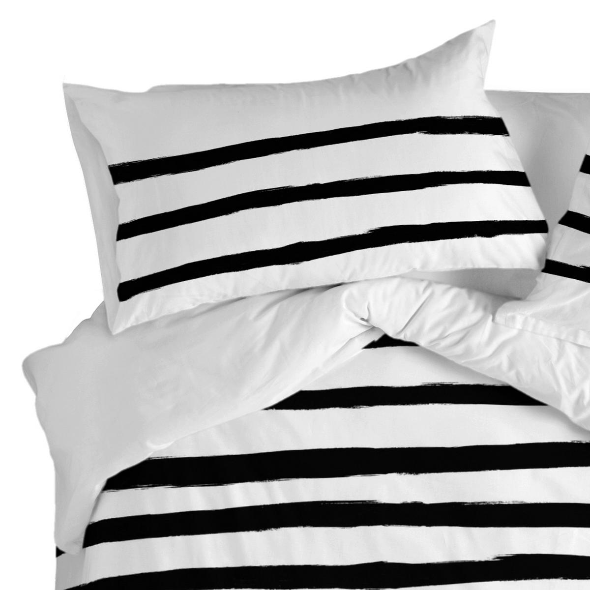KISSENBEZUG stripes 80x80 cm mehrfarbig - Multicolor, Textil (80/80cm) - Happy Friday