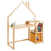 KINDERSCHREIBTISCH NIVIA - Naturfarben, Holz (120/162/50cm) - IDIMEX