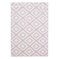 TEPPICH Wohnzimmer Geometrisch Pflegeleicht Waschbar OEKO-TEX Pink 280x370 cm Gekettelt Flur – INN - Rosa, Textil (280/370cm) - KADIMA DESIGN