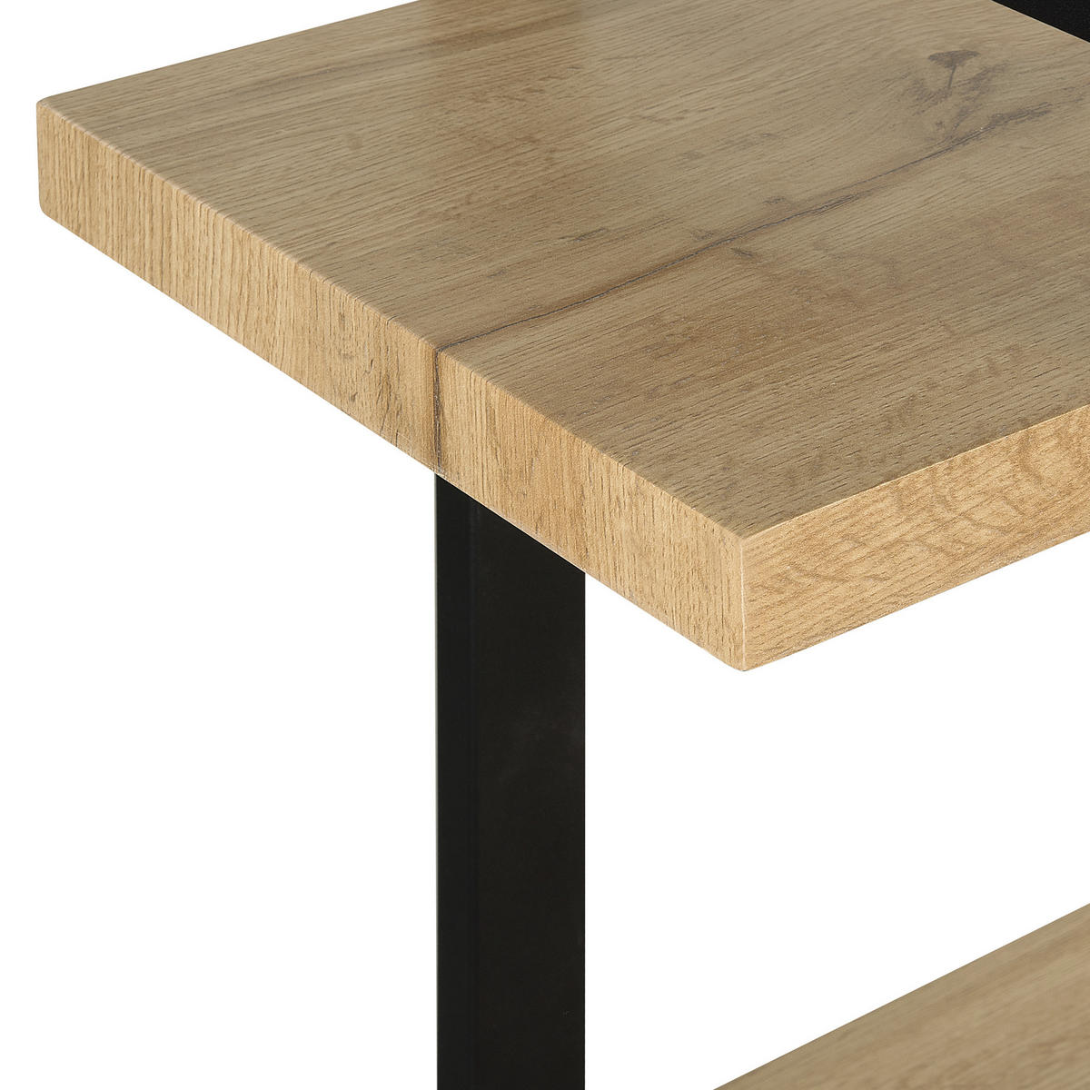 REGAL 3 Fächer Timber - Hellbraun, Holzwerkstoff (111/111/35cm) - Beliani