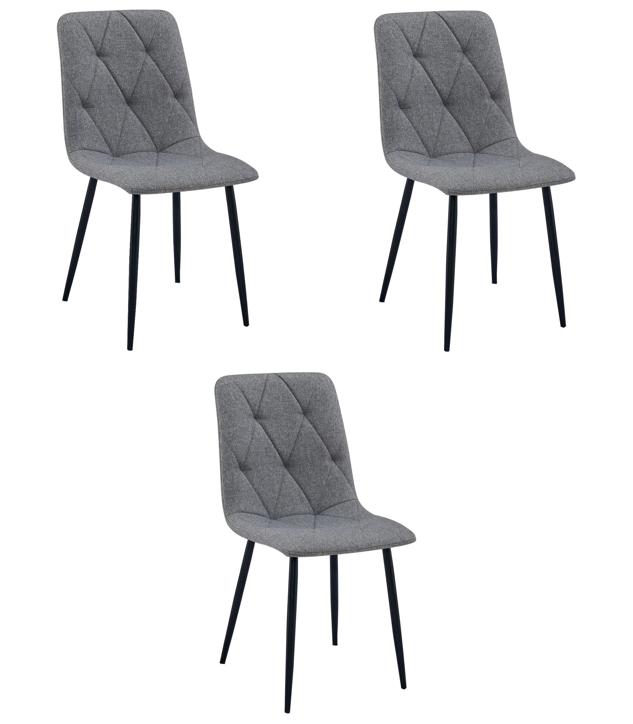 XXXLutz Stuhl Schwarz 44.5x56x54.5 cm