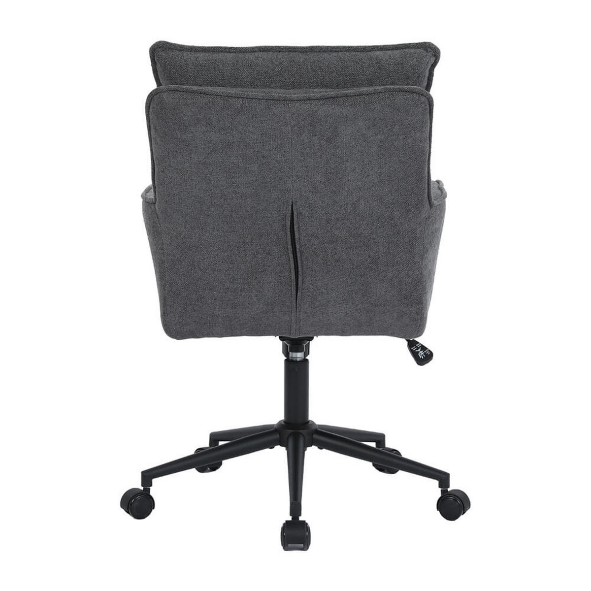 BÜROSTUHL aus Webstoff CORA - Anthrazit - Anthrazit, Kunststoff (60/100/70cm) - Home Deluxe