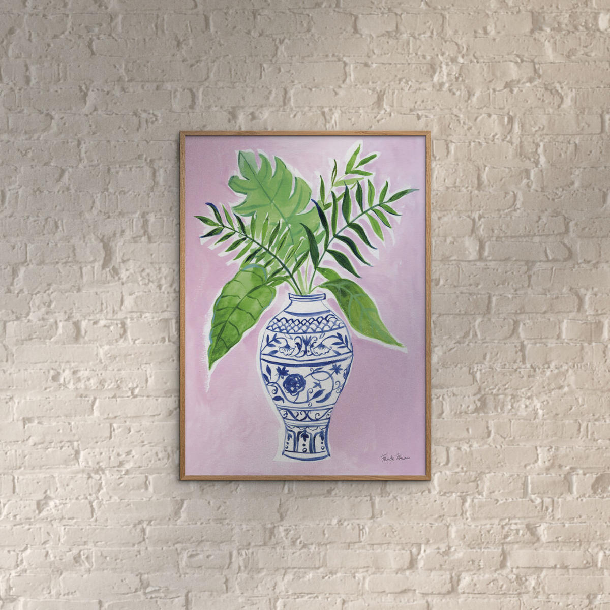 POSTER Wild Apple - Elegant Chinoiserie I - Grün, Papier (30/40/0.1cm) - Poster&Frame
