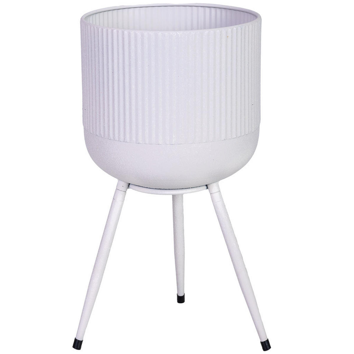 PFLANZENSTÄNDER aus Metall, weiß, 26x48cm - Weiß, Metall (48cm) - Wanderlust