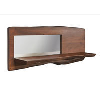 WANDREGAL Akazie 121x22x38 braun lackiert PURE ACACIA #805 - Braun, Holz (121/38/22cm) - Massivmoebel24