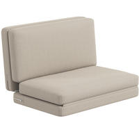 SCHLAFSOFA 120/275 cm Liegefläche in Beige – faltbar und platzsparend - Beige, Textil (120/10/275cm) - BEAOK