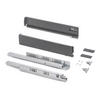 AUSSENSCHUBLADE Vertex mit 3D-Regelung, Höhe 83mm, 40Kg, Tiefe 450mm, Stahl, Anthrazitgrau - Anthrazit, Metall (1.2/9/45cm) - EMUCA
