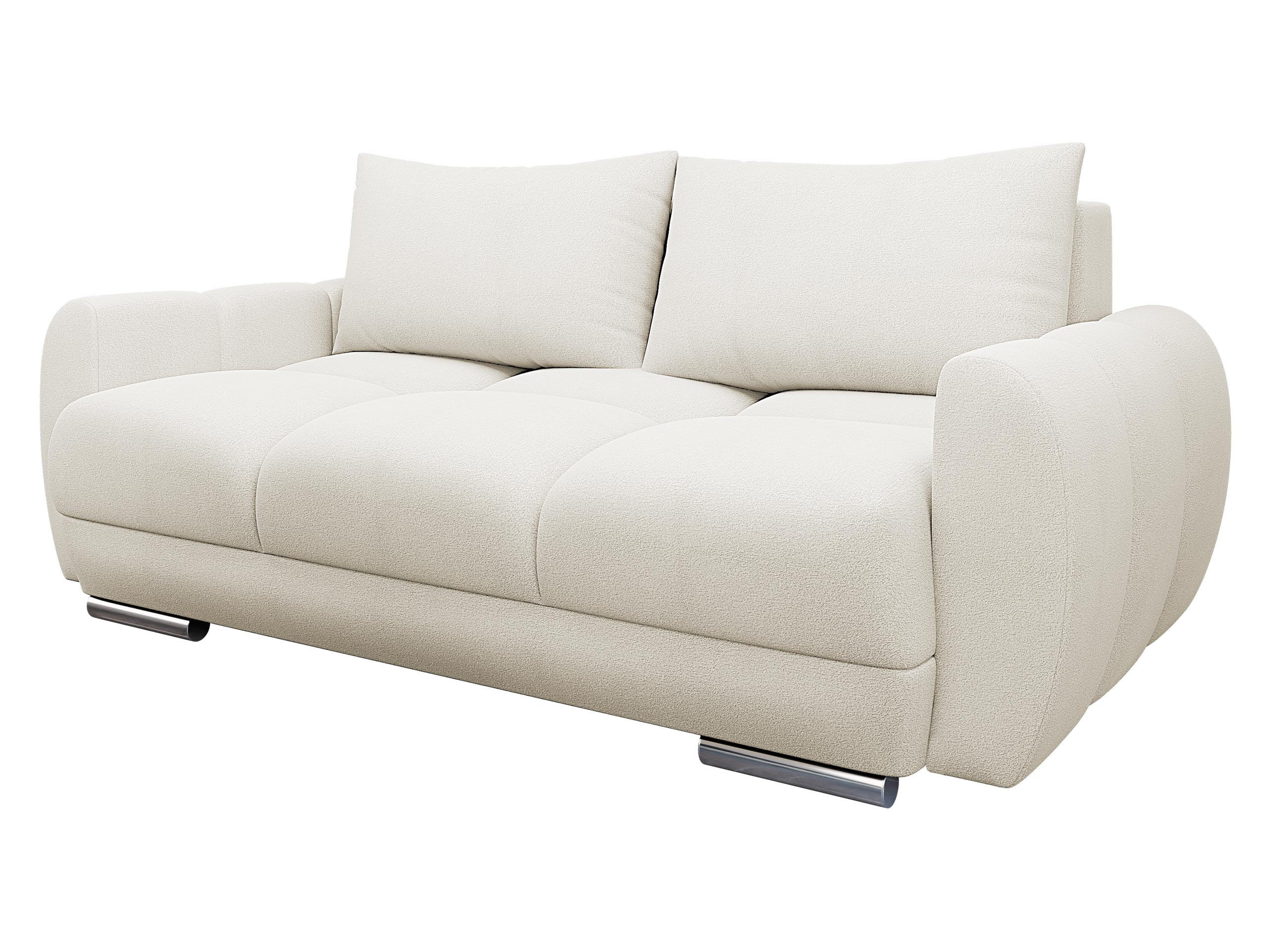 SOFA Logo 2 - Silberfarben/Creme, Holz/Kunststoff (186/89/97cm) - MIRJAN24
