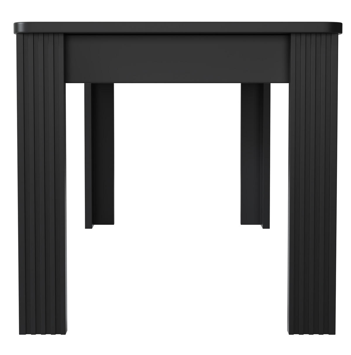 ESSTISCH 75x65x116 cm in Schwarz aus Spanplatte mit pflegeleichter Tischplatte - Schwarz, Holzwerkstoff (65/116/75cm) - Modfu