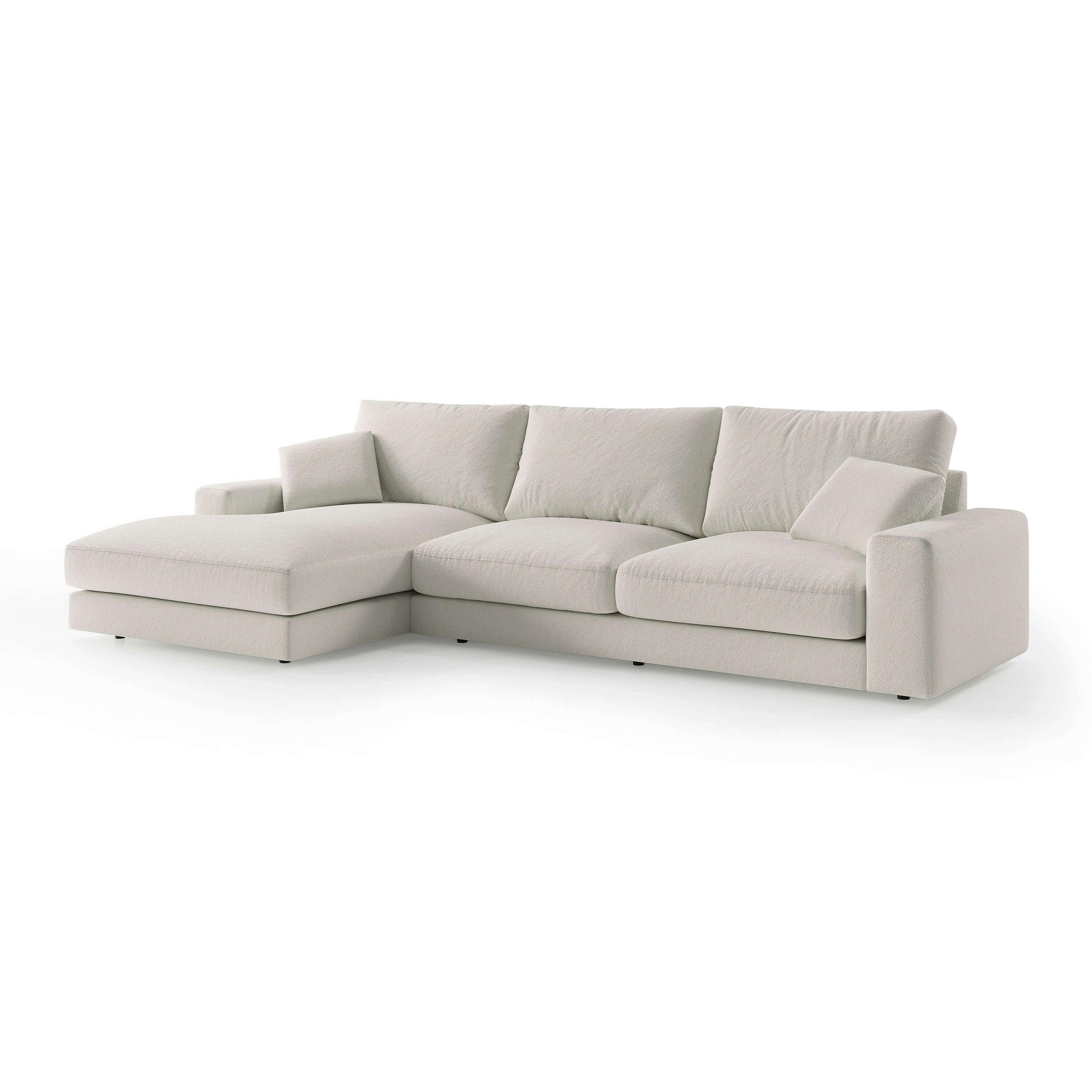 Pillovely Ecksofa Creme 332x92x169 cm