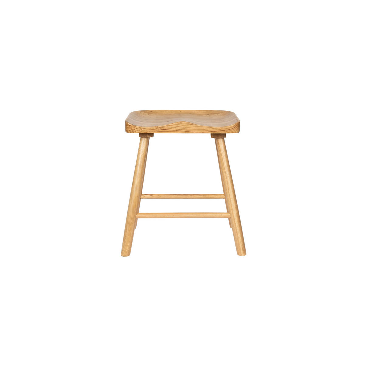 FUSSHOCKER Vander Fußhocker/ Zitshocker Natural - Naturfarben, Holz (43/46/33cm) - Housecraft Living