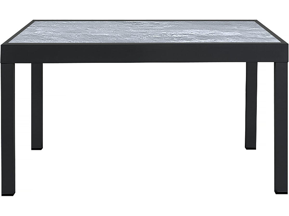 GARTENTISCH lagos Dunkelgrau - Grau, Metall (280/90/76cm) - Habitat Garten