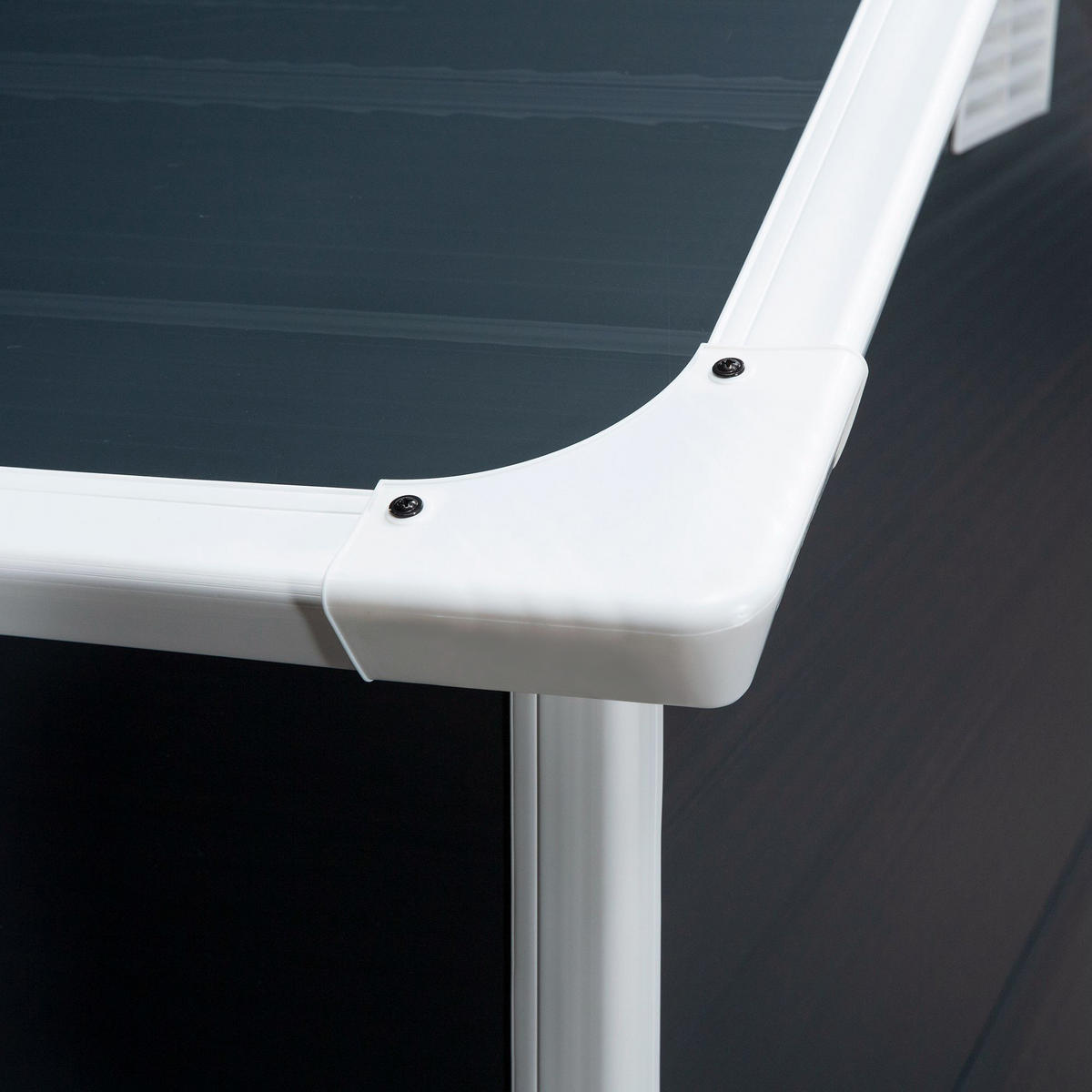 GERÄTEHAUS Kunststoff Pultdach Grau 134 x 104 x 204 cm - Grau, Kunststoff (104/204/134cm) - ComfortXL