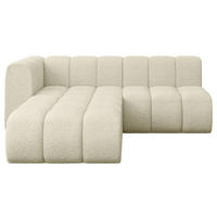 ECKSOFA modulares Sofa Darnel-L1 - 205x177x70 cm Beige - Beige, Holzwerkstoff/Textil (205/177cm) - ALTDECOR