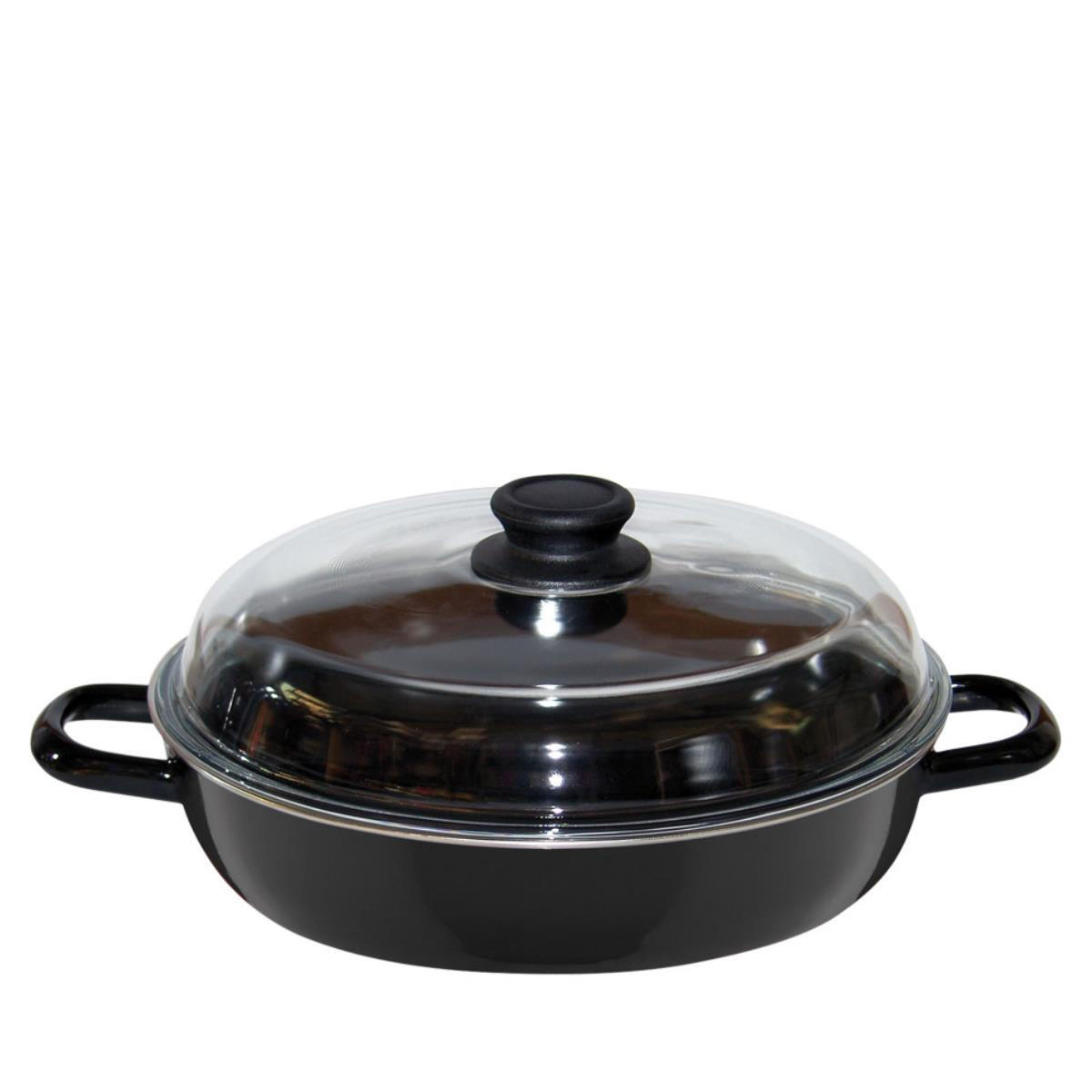 SCHMORPFANNE 0048-022 - Schwarz, Metall (24cm) - Riess