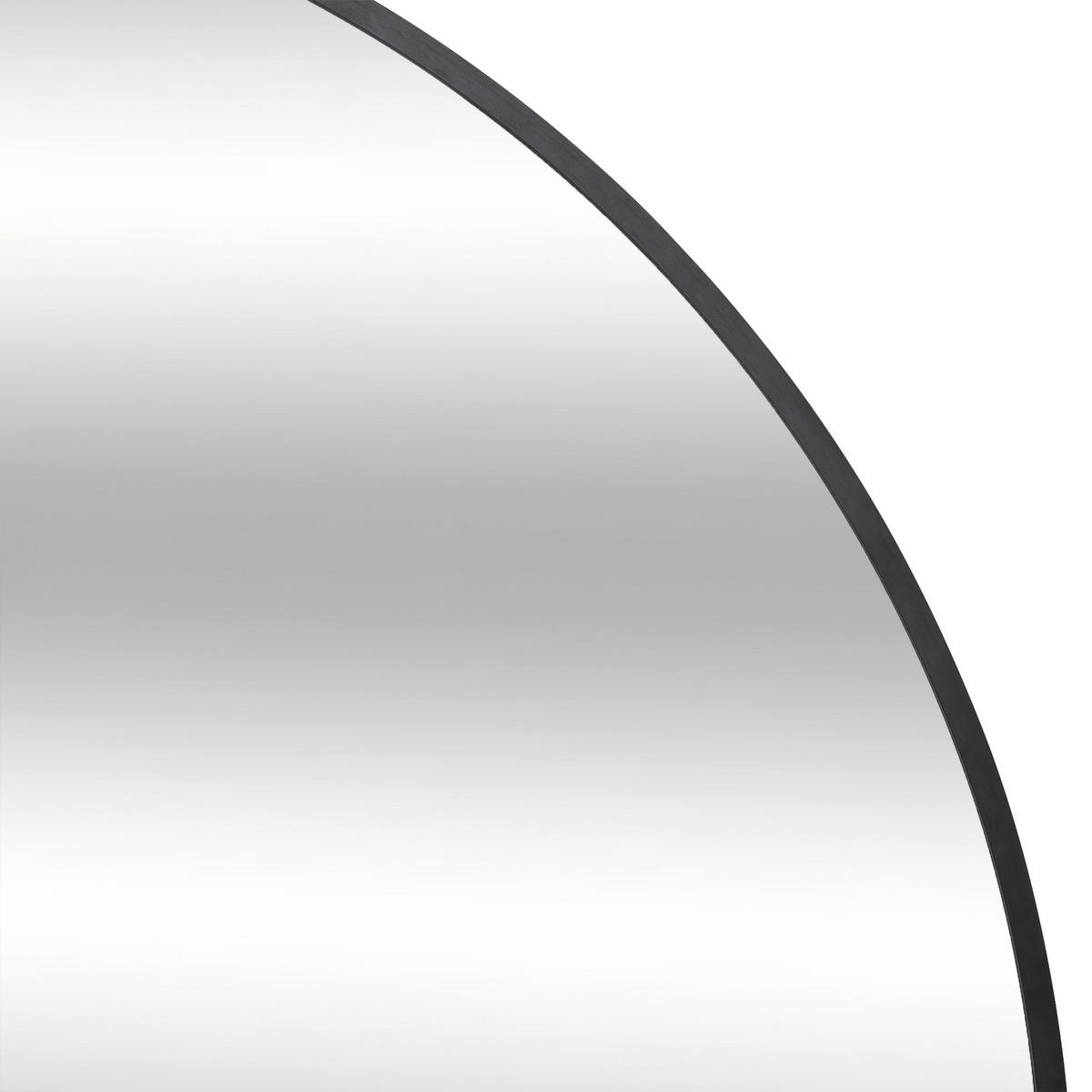 WANDSPIEGEL aus Metall Bogen Alice 91,3/2,5/177 cm - Schwarz, Holzwerkstoff (2.5/177/91.3cm) - Atmosphera Createur d´interieur