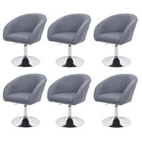 ESSZIMMERSTUHL Grau 6er-Set - Grau, Textil (59/90/60cm) - MCW