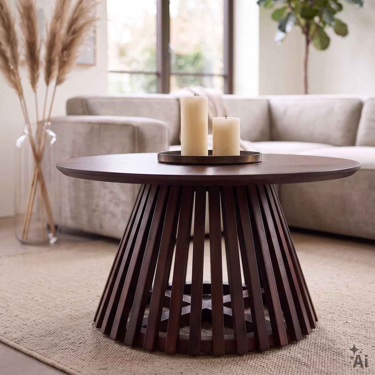 COUCHTISCH AMILA dunkelbraun - Dunkelbraun, Holz (90/90/45cm) - IDIMEX