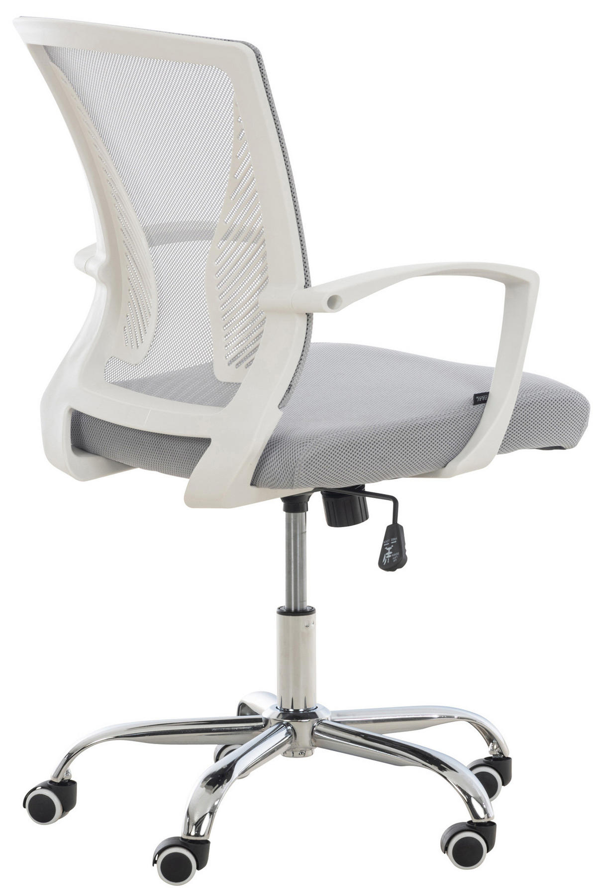 BÜROSTUHL Trail Two mit atmungsaktivem Netzbezug, Hellgrau - Hellgrau, Textil/Metall (59/104/56cm) - TPFLiving
