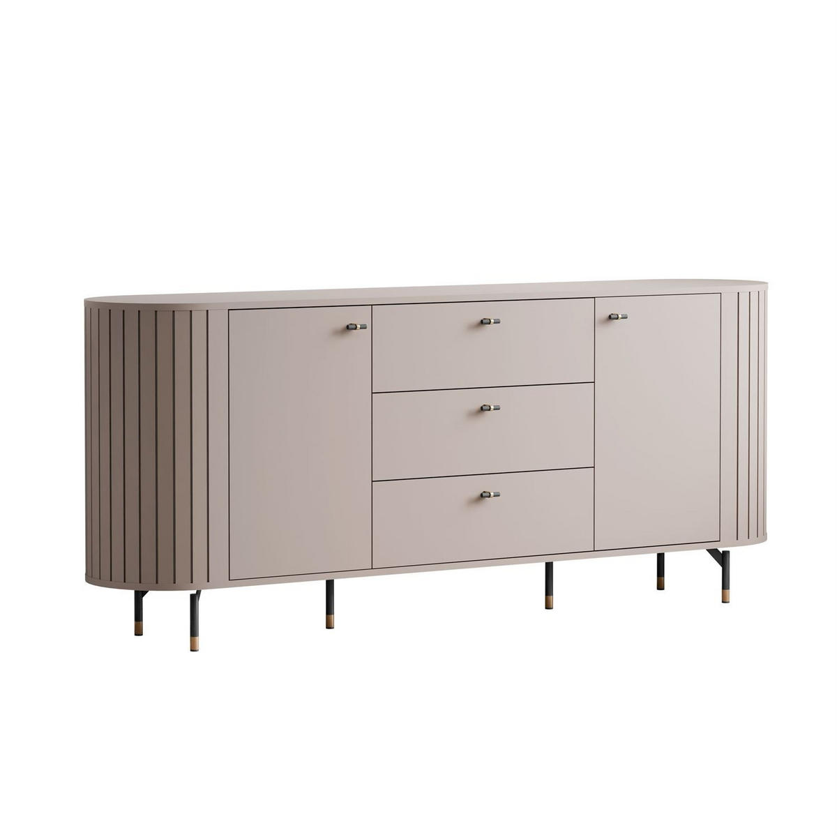 KOMMODE ELODIE 190 2T3S Kaschmir - Kaschmir, Holzwerkstoff (190/81/40cm) - Lookway