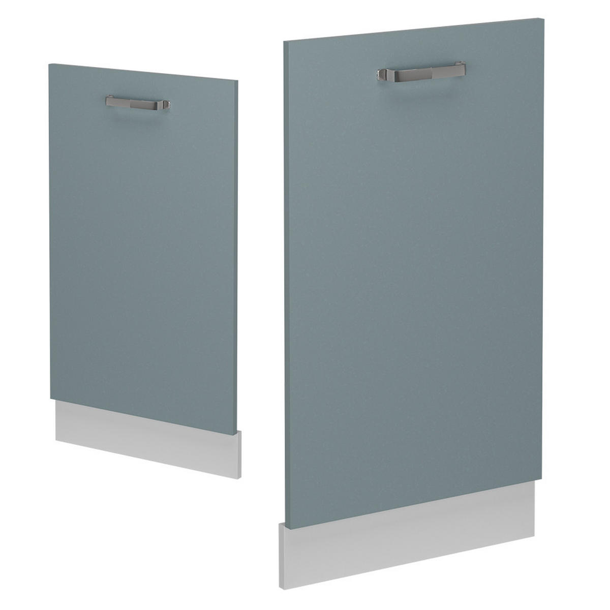 GESCHIRRSPÜLBLENDE R-Line Blau-Grau 45 cm ohne Arbeitsplatte - Blaugrau/Weiß, Holzwerkstoff (45/81.8/1.6cm) - Vicco