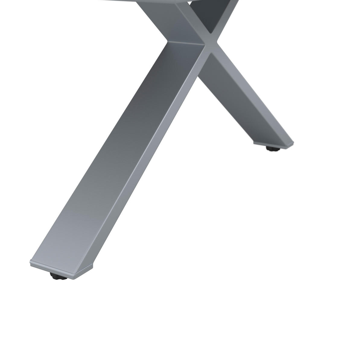 LOUNGEGARNITUR Sofia Hellgrau Outdoorstoff/Metall +Abdeckung - Hellgrau, Metall - Bessagi Garden