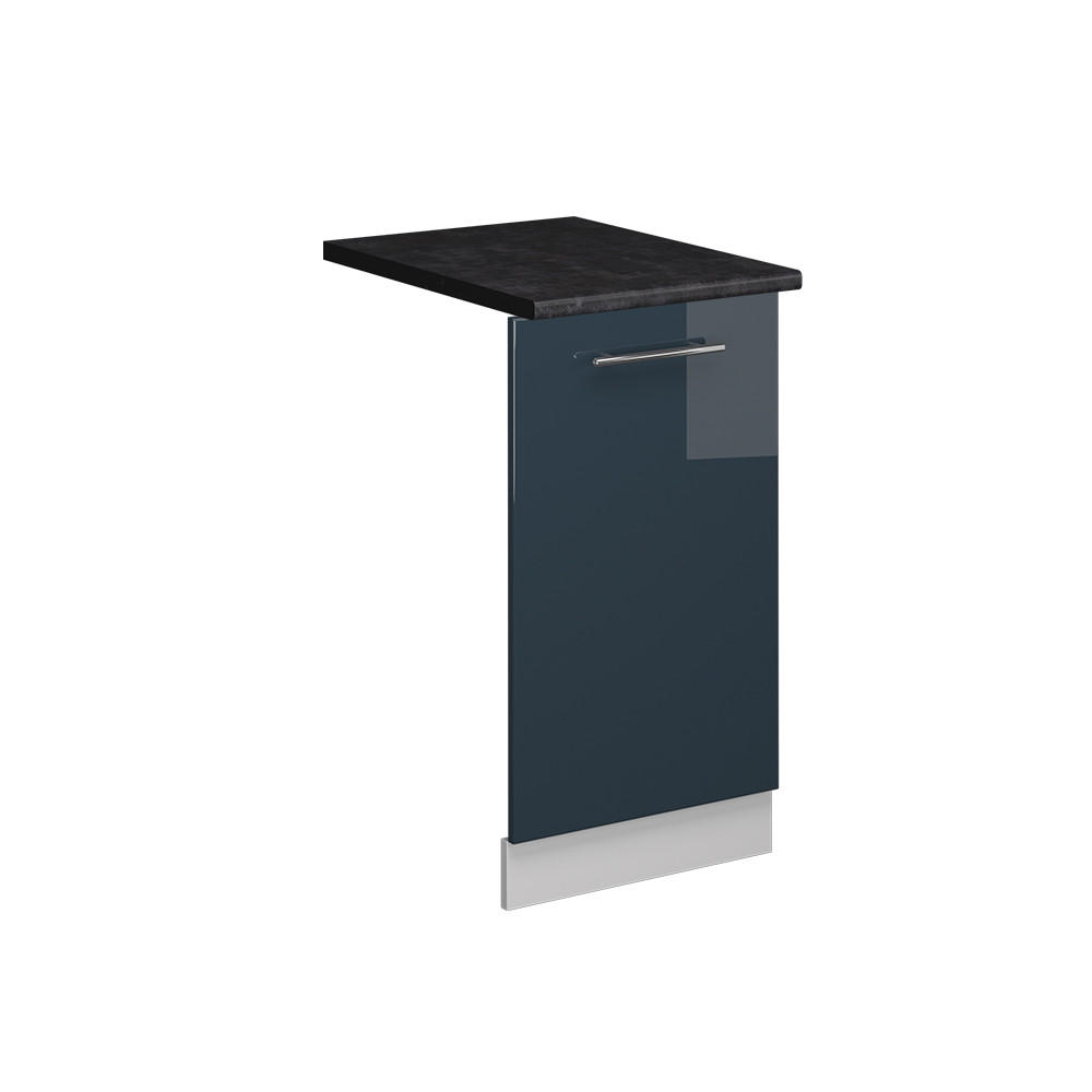 DISKMASKINENS FRONTPANEL Fame-Line Mörkblå högblank 45 cm , AP Antracit Mörkblå, Vit 81.8/45/60 cm