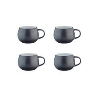 BECHER Gourmet 700ml - 4er-Set - Onyx - Schwarz, Keramik (0.7L) - Björn