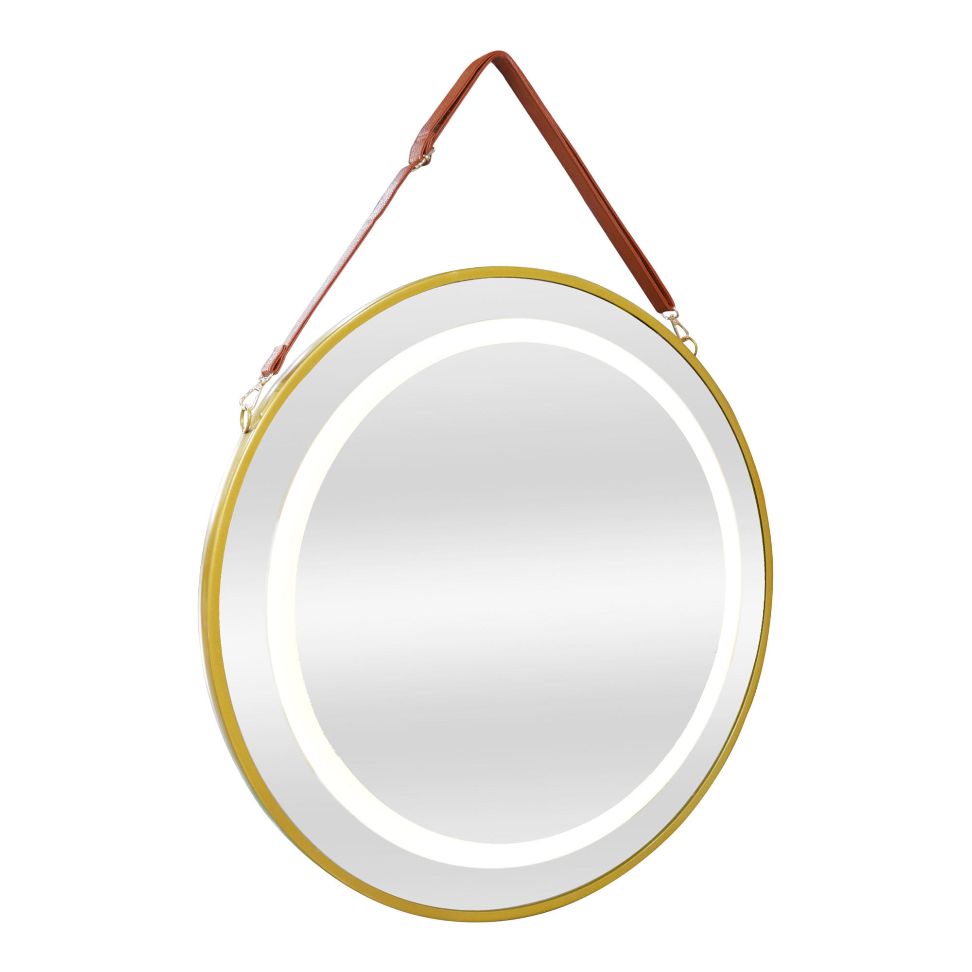 BADEZIMMERSPIEGEL Picerno - Goldfarben, Glas/Metall (80/80/3.5cm) - pro.tec