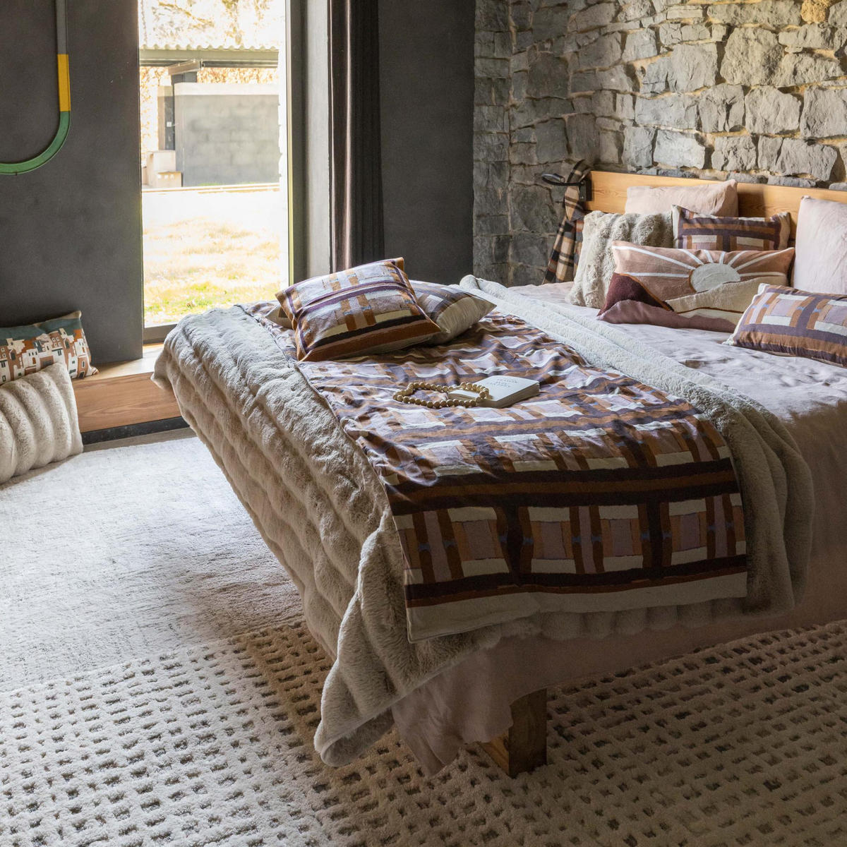 BEDRUCKTES KISSEN Taho kupferbraun 30 x 50 cm - Dunkelorange, Textil (30/50cm) - Vivaraise