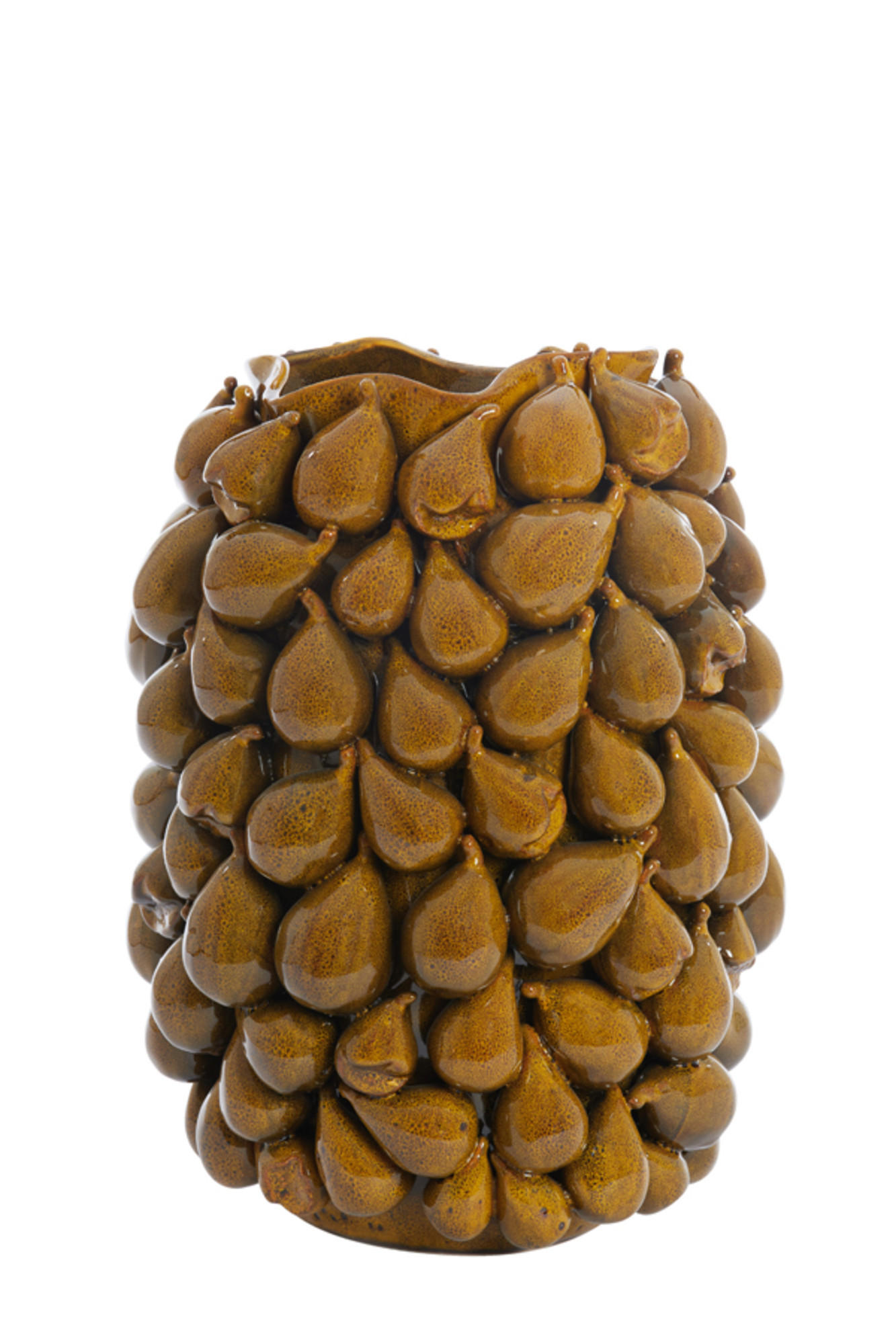 VASE Natalia Gelb Ø35/47 cm - Gelb, Keramik (47cm) - Light & Living