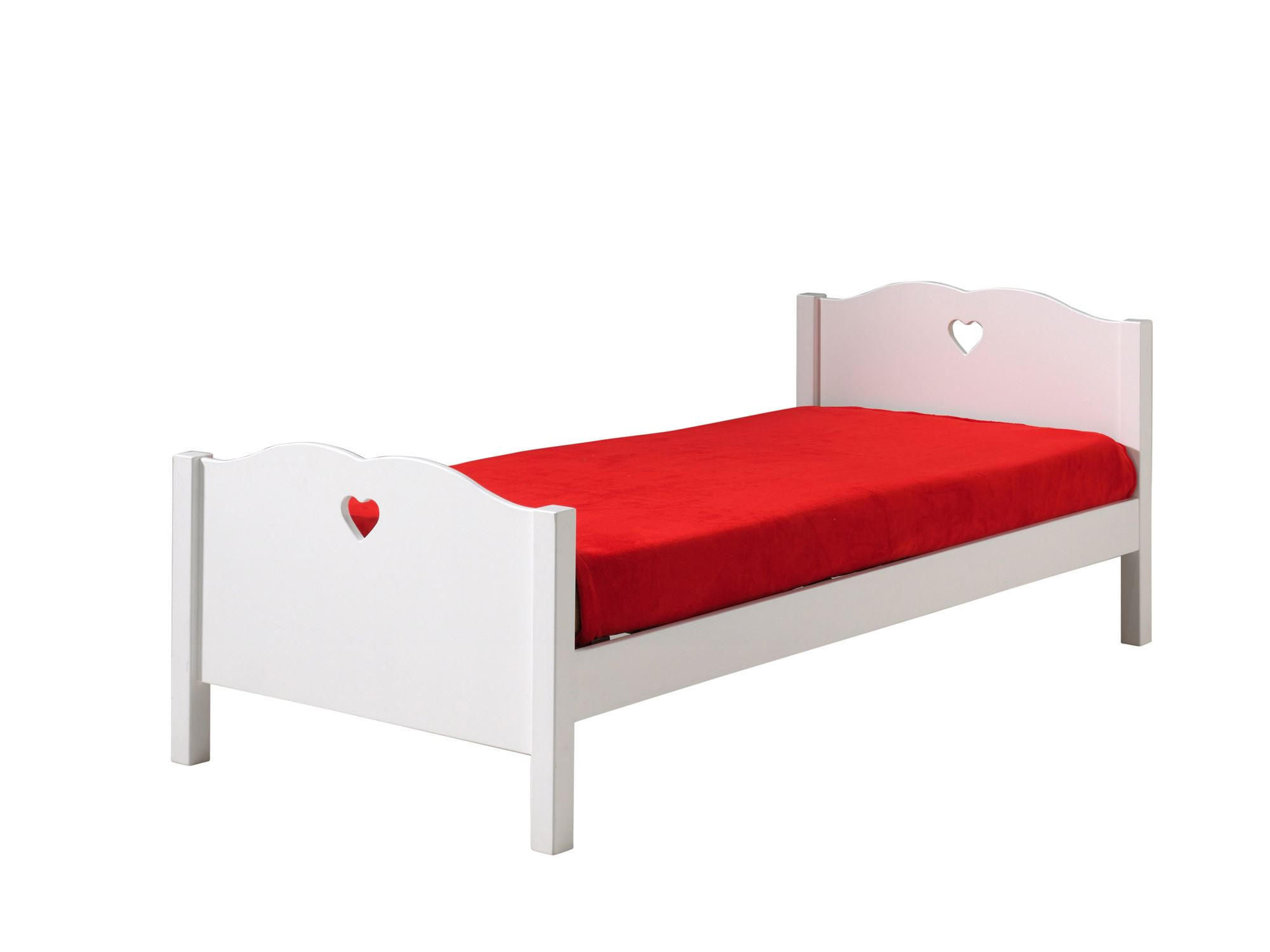 EINZELBETT Kamila 211x80x96 aus MDF in Weiß - Weiß, Holzwerkstoff (90/200cm) - 58aufmkessel