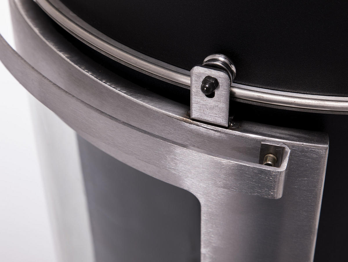 BIOETHANOL-OFEN Schwarz inklusive 1.5 L-Tank und 3 kW Leistung - Schwarz, Metall (46/141/46cm) - Purline