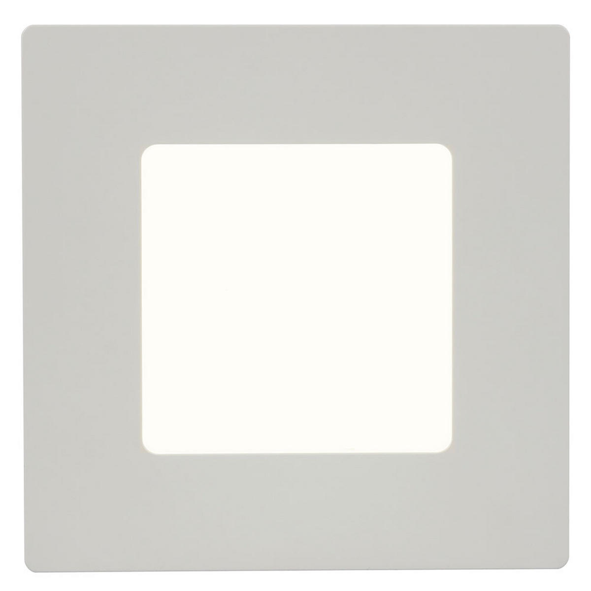 LED DECKENLEUCHTE Kunststoff Weiß - Weiß, Kunststoff (12.2/12.2/3.5cm) - Globo Lighting